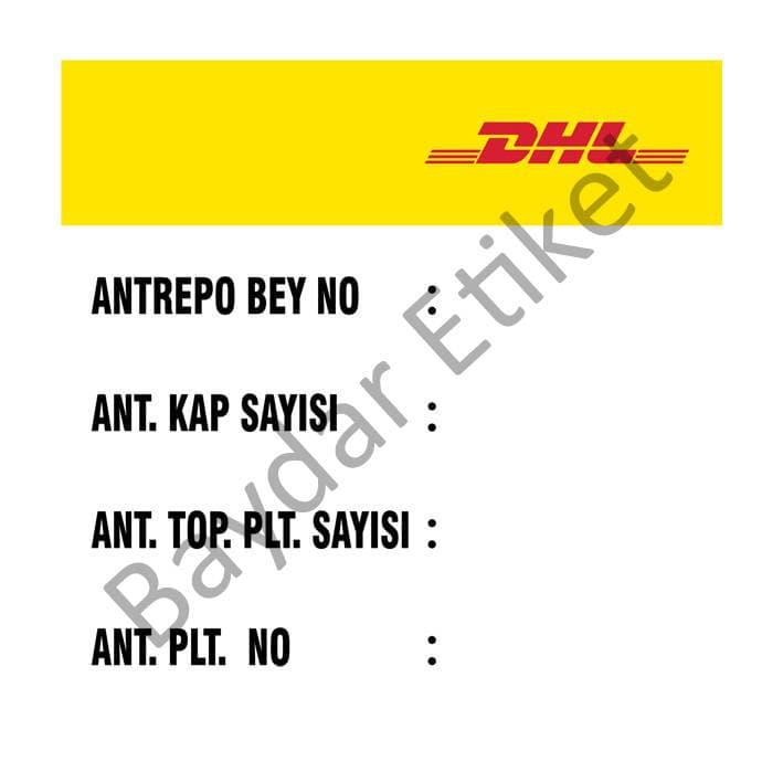 DHL — Lojistik etiket uygulaması