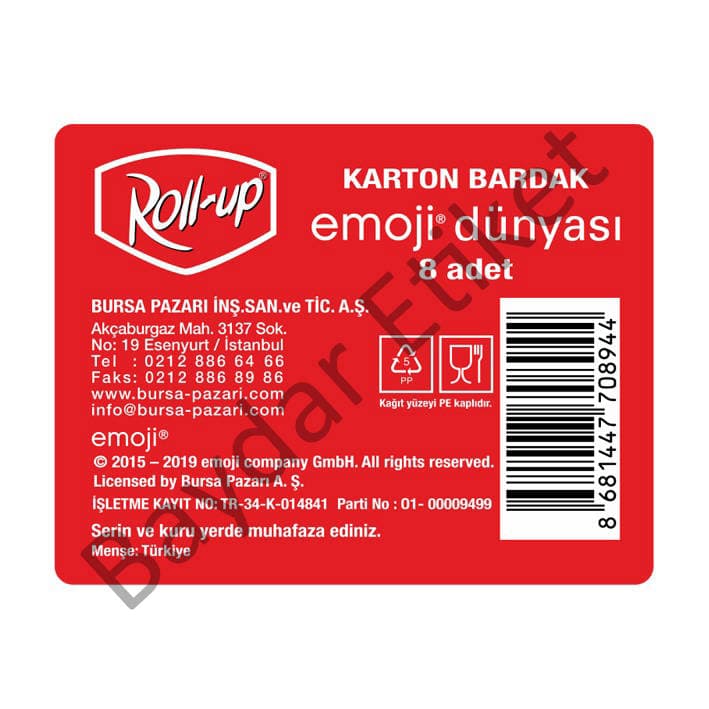 Emoji Serisi — Promosyon baskı etiket uygulaması